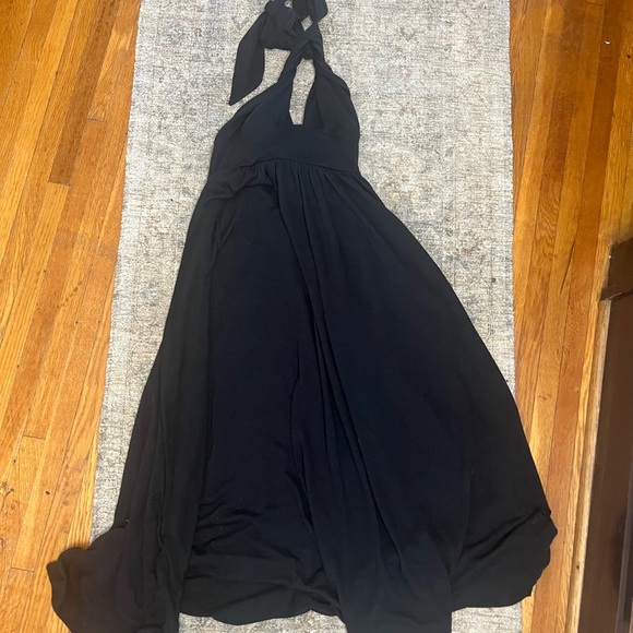 Free People Beach Bonita Halter Midi Dress in Black NWT - Picture 2 of 3